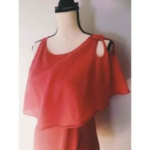 Anthropologie Pink Flowy Blouse